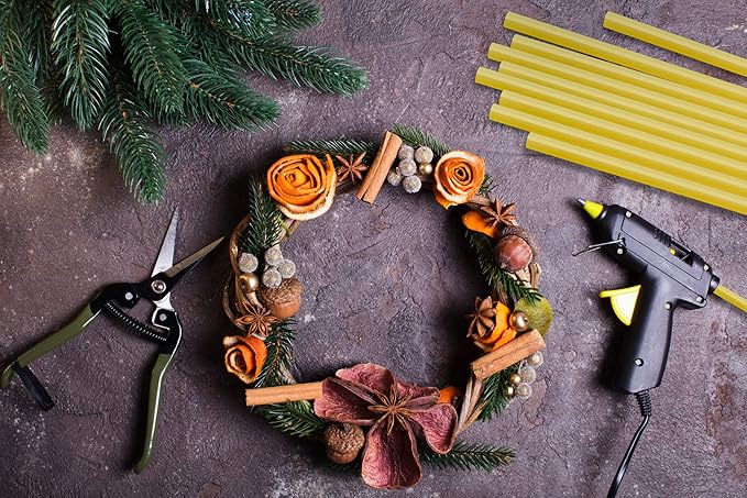 FIXSY Hot Glue Gun Sticks Woodworking, Multi Temp, Full Size 10" Long x .44" Diameter 7/16 11mm, 5LB Box Glue Stick, Approx. 90 Sticks- Compatible with Most Glue Guns-DeskLoop Office