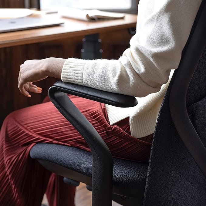 Branch Verve Chair - High Performance Executive Office Chair with Contoured Seat Back and Adjustable Lumbar Rest - High Density Foam Cushion with Aluminum Base - Up to 275 lbs - Galaxy-DeskLoop Office