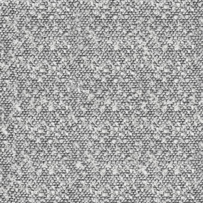 Upholstered 360° Barrel Back Swivel Chair | Accent Chairs for Living Room & Bedroom | Decorative Home Furniture, White Boucle with Gray Yarn-DeskLoop Office