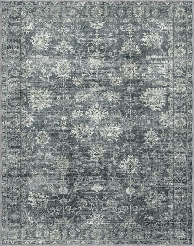 GENIMO 8x10 Area Rugs for Living Room, Machine Washable Non Slip Vintage Rugs - Image 9