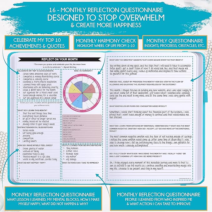 2025-2026 Planner Weekly and Monthly | 16-Month Life Planner to Increase Focus & Productivity | Reduce Overwhelm & Achieve Your Biggest Goals | Include Gift Box & Stickers | Sep 2025-Dec 2026-DeskLoop Office