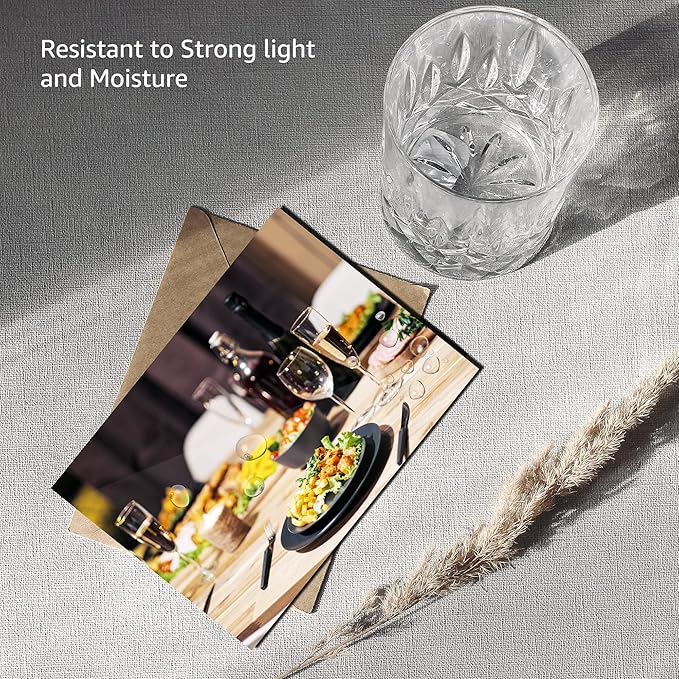 Amazon Basics Glossy Photo Paper for Inkjet Printing, 200g/m², 5 x 7 in, White, Pack of 100 Sheets-DeskLoop Office