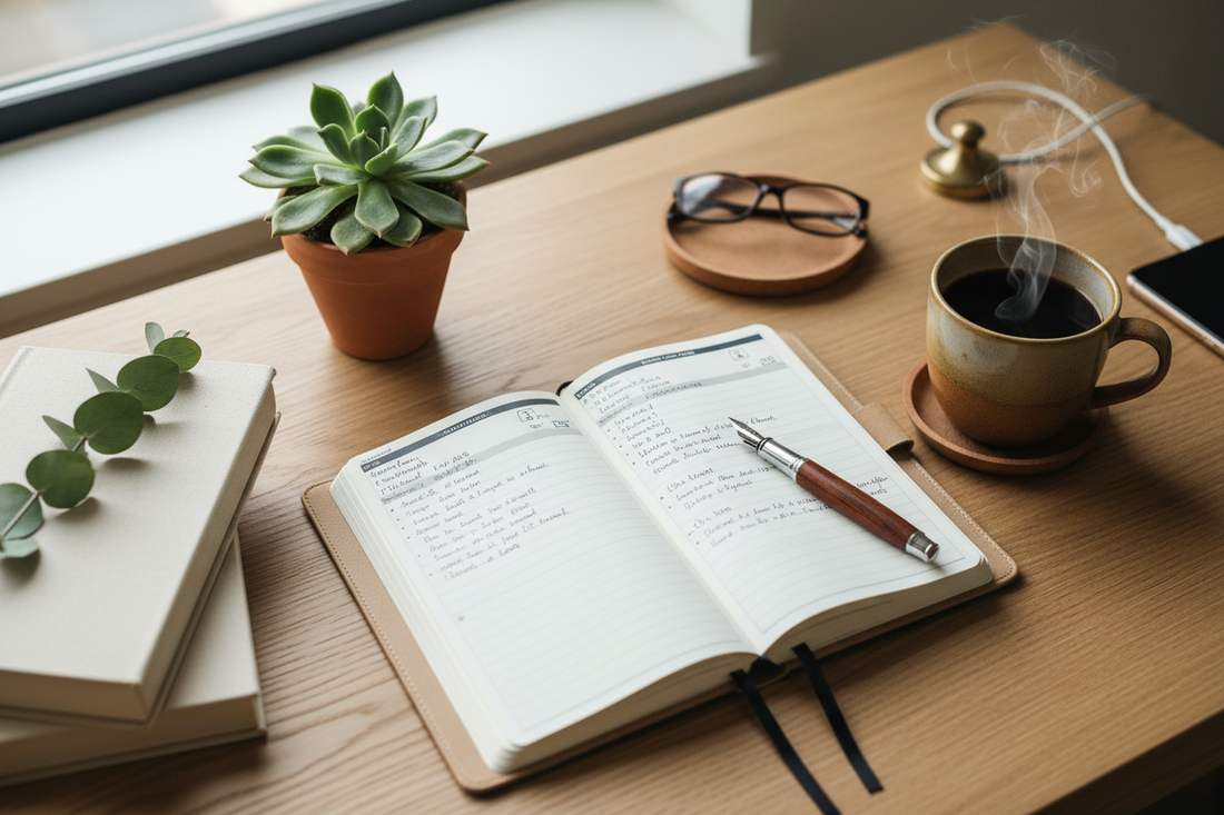 The Return of Desk Journals: Mindful Planning for Busy Minds
