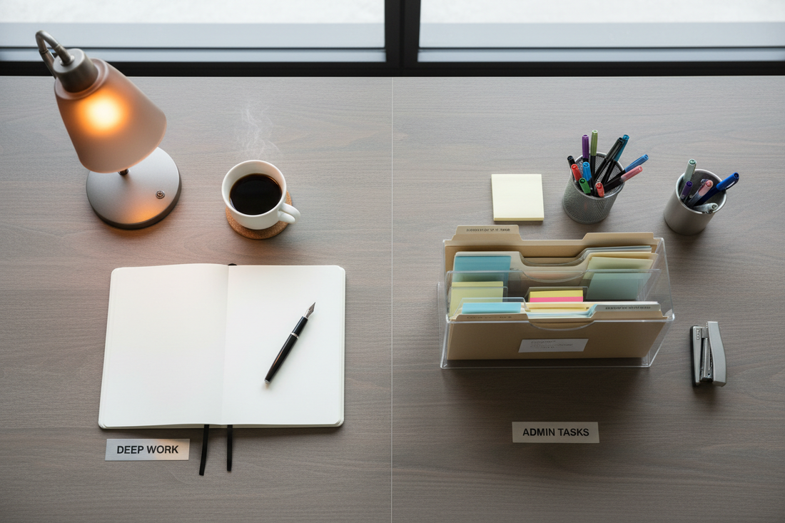 Desk Zoning: How to Physically Separate Deep Work from Admin Work