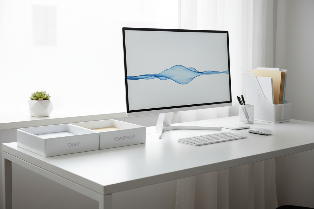 The Dual-Zone Desk Tray System: Separating Today from Tomorrow