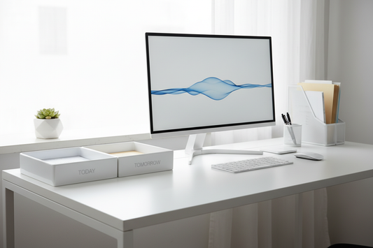 The Dual-Zone Desk Tray System: Separating Today from Tomorrow