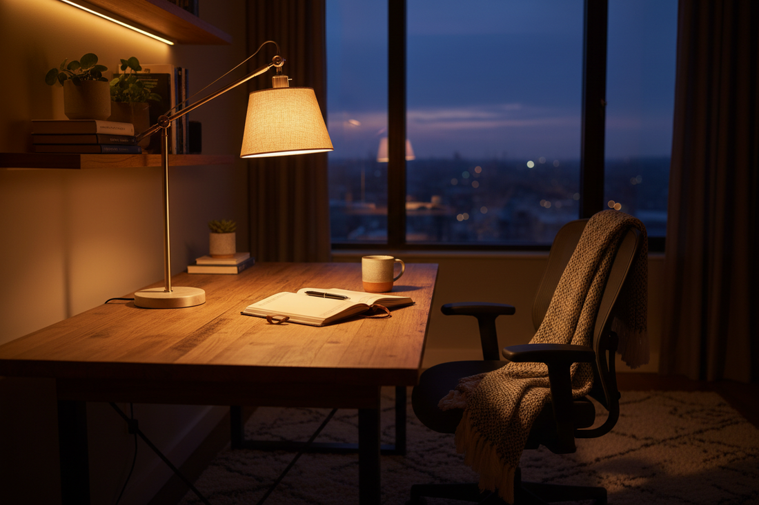 Why Evening Workspaces Deserve Different Lighting