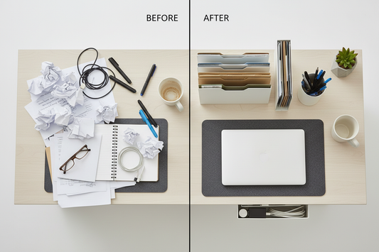 How to Organize a Messy Desk Fast