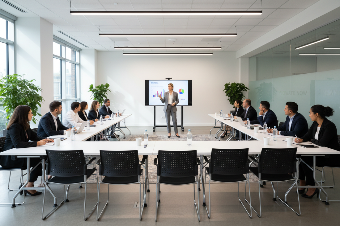The Training Room Setup: How to Configure Tables for Maximum Engagement