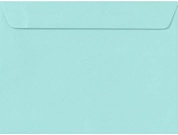 LUXPaper 9 x 12 Booklet Envelopes | Seafoam Blue | 80lb. Text | 1, 000 Qty - Image 4
