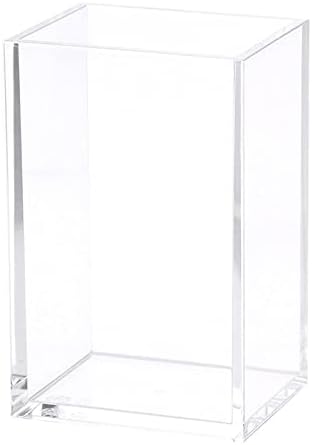 HSYMQ Clear Acrylic Pencil Pen Holder Cup, Acrylic Desk Accessories, Stationery by HSYMQ