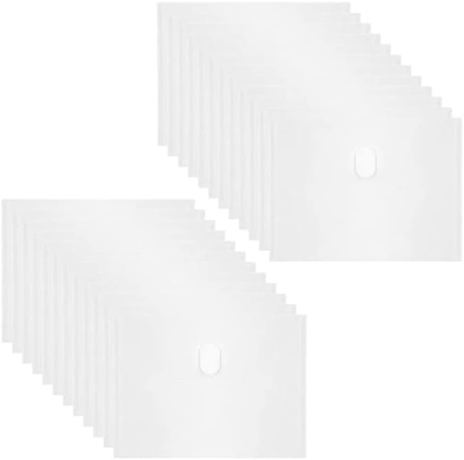 Anseal 24 Pack 5 x 7 Coupon Receipt Check Holder, Small Clear Plastic Envelope by Anseal