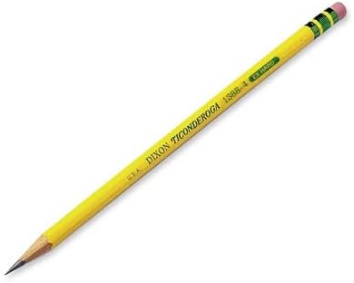 Ticonderoga Wood-Cased Pencils, Unsharpened, #4 2H Extra Hard - Image 4