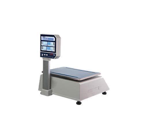 VisionTechShop DLP-300 Label Printing Scale Pole Display, 30/60lbs Capacity, 0.01/0.02lbs, NTEP Legal for Trade with a Free 1 case CAS LST-8040 UPC/Safe Handling Label, 58 x 60 mm-DeskLoop Office