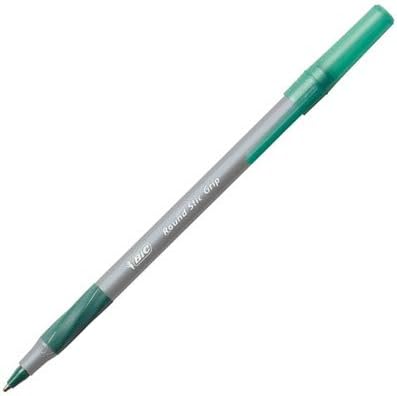 BIC Round Stic® Grip™ Xtra-Comfort Medium Ball Point Pen; Green; 12 Pack - Image 3