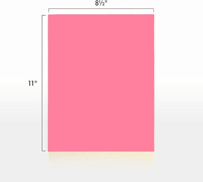 Colored Copy Paper, 20 LB (75 GSM) 8.5 X 11, 500 Sheets (cherry)-DeskLoop Office