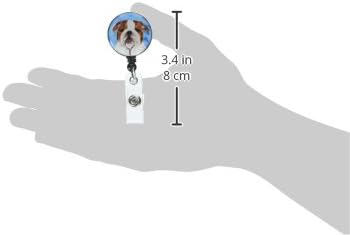 Caroline's Treasures SS4760-BU-BR Blue English Bulldog Retractable Badge Reel - Image 3