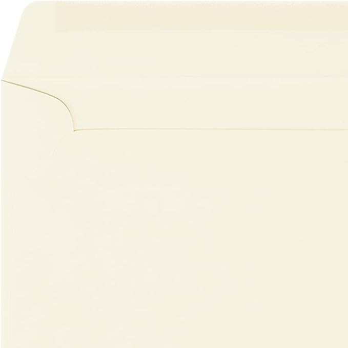 LUXPaper 9 x 12 Booklet Envelopes | Natural | 60lb. Text | 50 Qty - Image 3