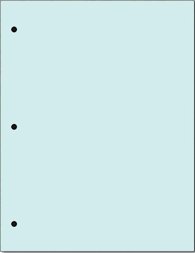 Copy And Printing Color Paper, 20 Lb. 3 Hole Punch 500 Sheets Per Ream. by Limited+Papers