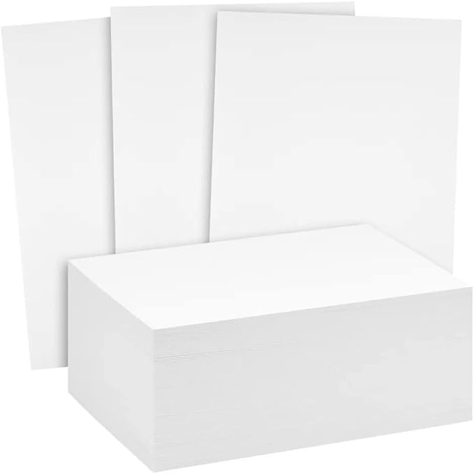 Reskid 200 Pack of Thick Heavyweight Index Cards on 80lb Card Stock by Unknown