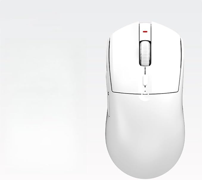 FIRSTBLOOD ONLY GAME. AJ139 59G Ultra Lightweight Wireless/Wired Gaming Mouse, White-DeskLoop Office