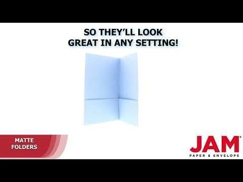 LUXPaper 9 x 12 Presentation Folders in 100 lb. Baby Blue - Image 6