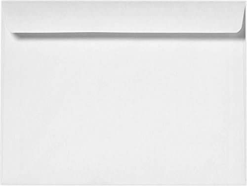 LUXPaper 9 x 12 Booklet Envelopes | Bright White | 28lb. Text | 250 Qty by LUXPaper