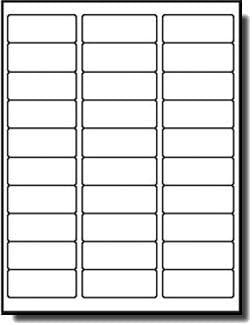 30 UP Shipping Address Labels for Inkjet Printers 1" x 2-5/8" - Image 3