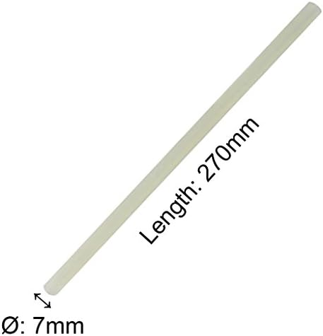 TrendBox Pack of 100 Clear 7mmx270mm - Hot Melt Glue Sticks Strips Melting Adhesive for Handmade Craft DIY Home Office Project Craftwork Fix & Repairs-DeskLoop Office