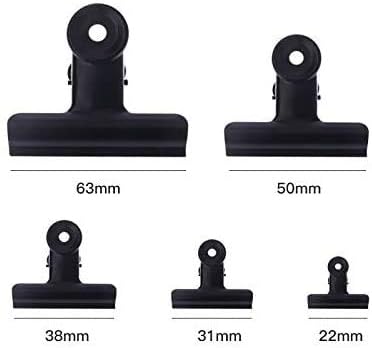 Bulldog Clips with Hole for Push-pin, Paper File Clips with Strong Spring - Image 7