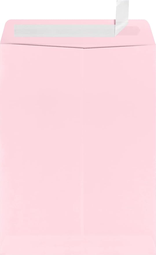 LUXPaper 9 x 12 Open End Envelopes | Peel & Press | Candy Pink | 80lb. Text | by LUXPaper