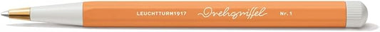LEUCHTTURM1917 - Drehgriffel Writing Pen (Apricot) - Ballpoint Pen with Royal Blue Ink Included