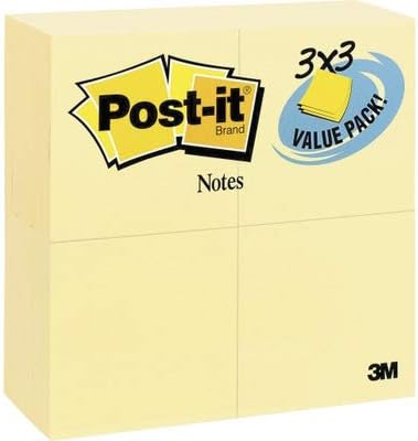Post-it Notes, 3 x 3 in, The Iconic Canary Yellow Note, 24 Pads | School - Image 4