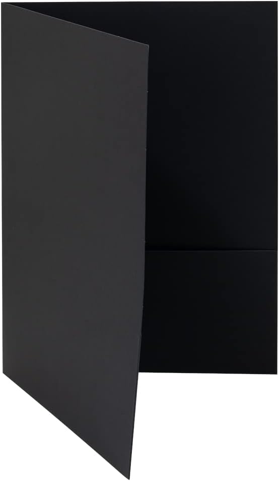 JAM PAPER Two Pocket Textured Linen Presentation Folders - Image 3