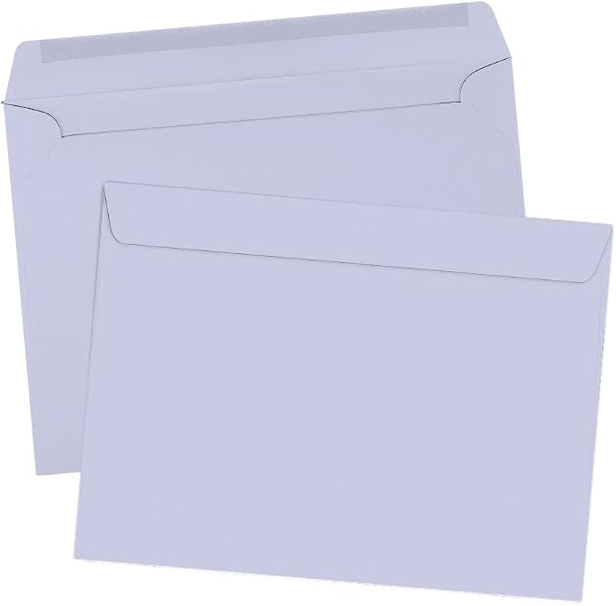 LUXPaper 9 x 12 Booklet Envelopes | Lilac Purple | 80lb. Text | 250 Qty - Image 3