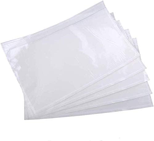 6" x 9" Clear Adhesive Top Loading Packing List Pouches Shipping Label Envelopes - Image 2