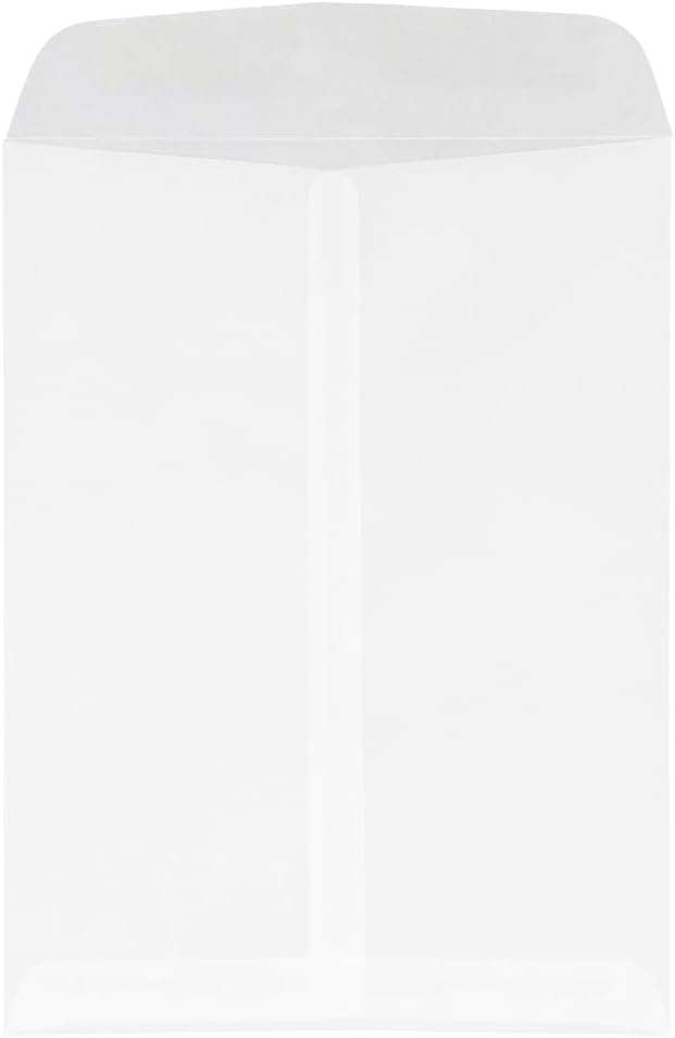 JAM PAPER 9 x 12 Open End Catalog Translucent Vellum Envelopes - Image 2