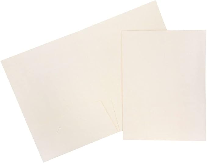 JAM PAPER Two Pocket Textured Linen Presentation Folders by JAMPaper