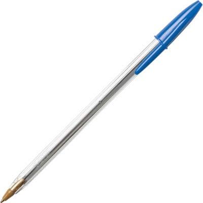 BIC Cristal Xtra Smooth Blue Ballpoint Pens, Medium Point, 12-Count Pack - Image 4
