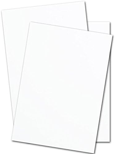 Heavy White Card Stock - 17" x 11" Premium 80 Lb. Cover Super Smooth - Great for Printing (50 Sheets)-DeskLoop Office