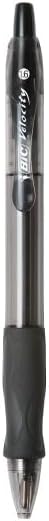 BIC Glide Bold Black Ballpoint Pens, Bold Point, 12-Count Pack, Retractable - Image 3