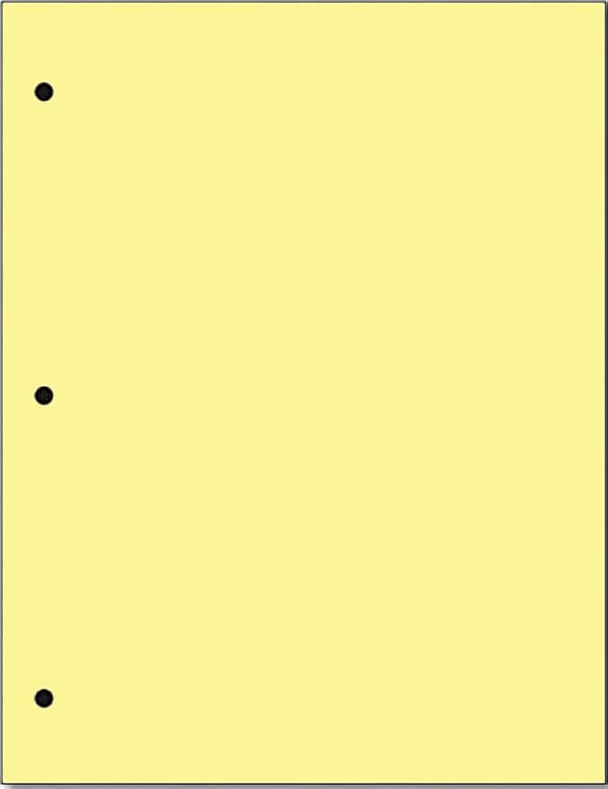 Copy And Printing Color Paper, 20 Lb. 3 Hole Punch 500 Sheets Per Ream. by Limited+Papers