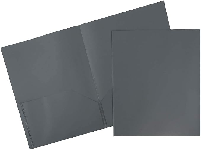 JAM PAPER Plastic 2 Pocket POP Folders by JAMPaper