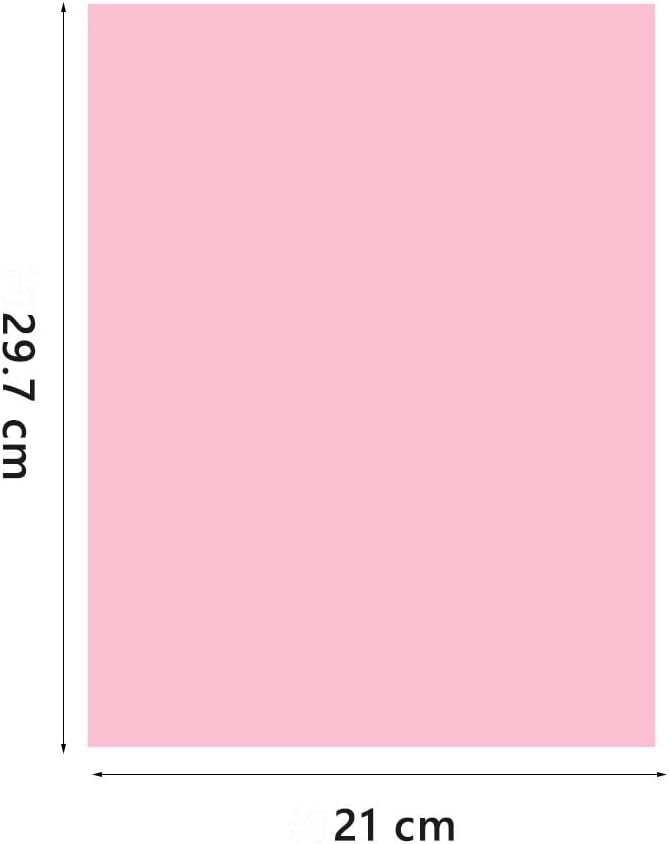 A4 Origami Paper Pink 100 Sheets, 8.27×11.7 inch Double Sided Color Easy Fold Big Origami Paper A4 Colored Copy Papers Thin 70gsm for Beginners, DIY handwork Art and Craft Projects (210 x 297 mm)-DeskLoop Office