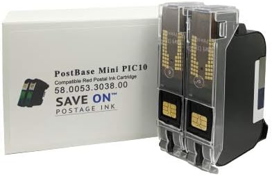 Save On Postage Ink Compatible Red Ink Francotyp Postalia Postage Meter Cartridge Pic10 Red Fluorescent Postage Meter Ink Cartridge for PostBase Mailing System 20/30/45/65/85-DeskLoop Office