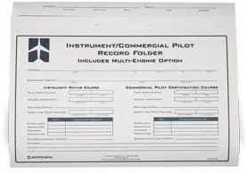 Jeppesen Instrument/Commercial Student Record Folder by Unknown