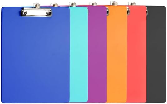 Clip Boards with Pen Holder, Holds 100 Sheets 8.5x11 Inch Papers, 6 Pack | Come by XUCHUN