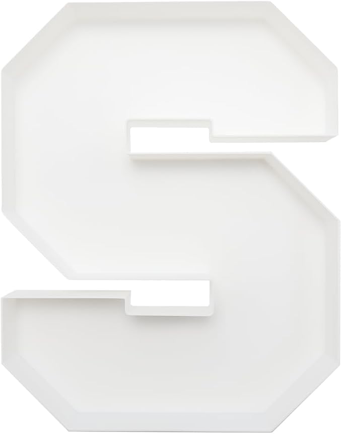 Plastic Fillable Letter Charcuterie Box, 10in Reusable Alphabet Shaped Tray - Image 2