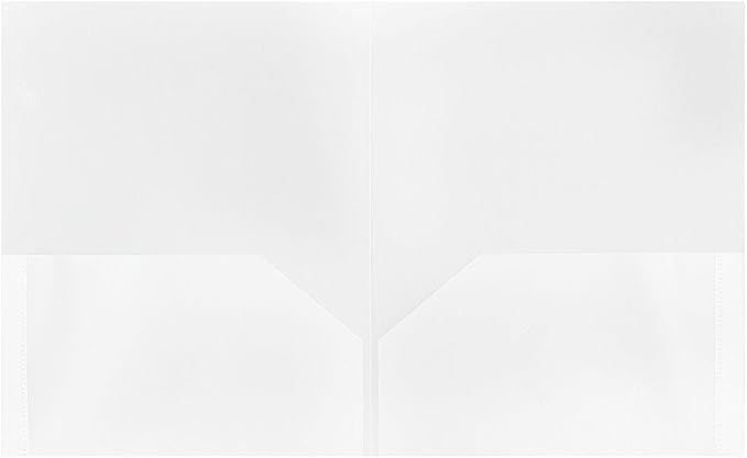 JAM PAPER Plastic 2 Pocket POP Folders - Image 2