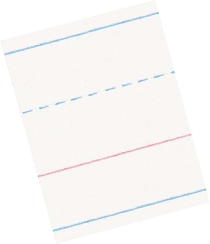 Pacon Long Ruled Handwriting Paper, 24 Tablets | Zaner-Bloser Grades Pre-K & K - Image 3